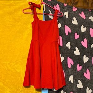 Red Mi Ami pocket dress